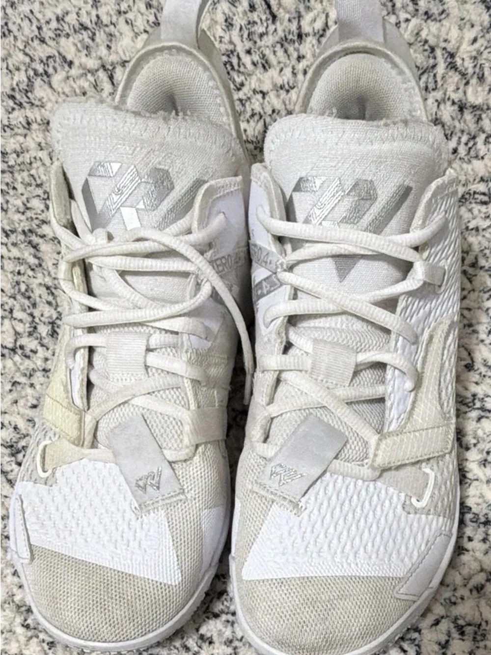 Jordan Why Not Zer0.4 Men's Mid Top Basketball Sneakers Lace Up Triple White